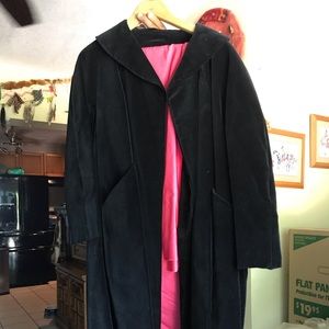 Vintage Anne Fogerty Black Velvet coat